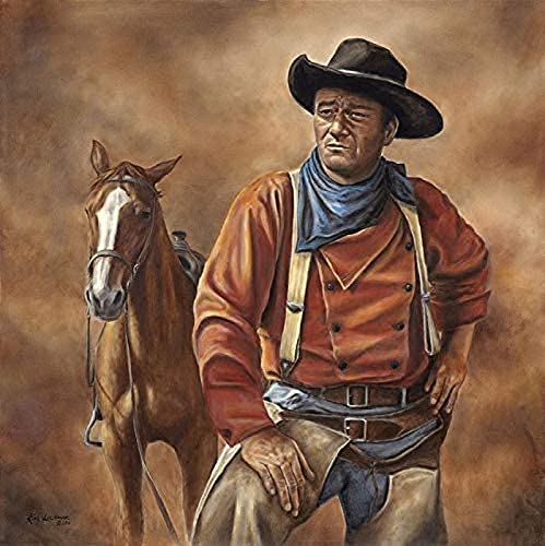 NFRAZ 5D-Diamantmalerei zum Selbermachen, Kreuzstich, Diamantstickerei, Cowboy, John Wayne, Kunststoffhandwerk, quadratisch/rund, Strass-Malsets, 40 x 40 cm NFRAZ 5D-Diamantmalerei zum Selbermachen, Kreuzstich, Diamantstickerei, Cowboy, John Wayne, Kunststoffhandwerk, quadratisch/rund, Strass-Malsets, 40 x 40 cm von NFRAZ