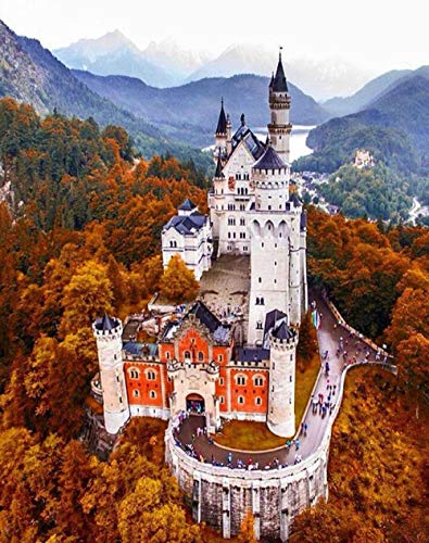 NFRAZ DIY 5D Diamant-Malset, Diamant-Malsets Schloss Neuschwanstein, Malen nach Zahlen, Diamant, Diamantmalerei, Kunsthandwerk für die Wanddekoration zu Hause, 40 x 50 cm NFRAZ DIY 5D Diamant-Malset, Diamant-Malsets Schloss Neuschwanstein, Malen nach Zahlen, Diamant, Diamantmalerei, Kunsthandwerk für die Wanddekoration zu Hause, 40 x 50 cm von NFRAZ