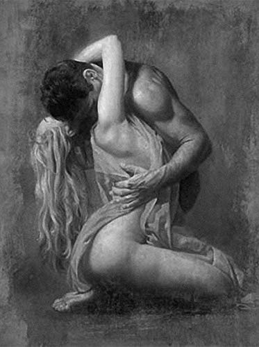 NFRAZ DIY 5D Sexy Liebespaar Küssen Runde Diamant Malerei nach Zahlen Kits für Erwachsene Kristall Strass Kreuzstich Stickerei Mosaik Kunst Bilder für Wanddekoration 40x40CM NFRAZ DIY 5D Sexy Liebespaar Küssen Runde Diamant Malerei nach Zahlen Kits für Erwachsene Kristall Strass Kreuzstich Stickerei Mosaik Kunst Bilder für Wanddekoration 40x40CM von NFRAZ