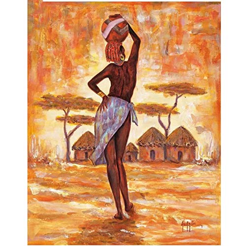 NFRAZ DIY Diamant Afrikanische Frau Diamant Malerei Quadrat/Rund Bohrer Frau Rückansicht Diamant Stickerei Retro Portrait 40x50CM NFRAZ DIY Diamant Afrikanische Frau Diamant Malerei Quadrat/Rund Bohrer Frau Rückansicht Diamant Stickerei Retro Portrait 40x50CM von NFRAZ