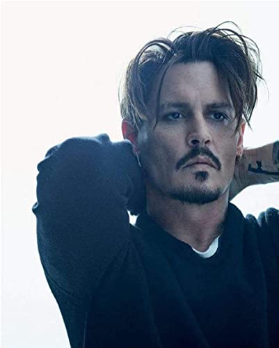 NFRAZ Diamant-Malset für Erwachsene, Johnny Depp, 5D-Malen nach Zahlen, Mosaik-Strass, Wanddekoration für Zuhause, Zimmer, 50 x 60 cm NFRAZ Diamant-Malset für Erwachsene, Johnny Depp, 5D-Malen nach Zahlen, Mosaik-Strass, Wanddekoration für Zuhause, Zimmer, 50 x 60 cm von NFRAZ