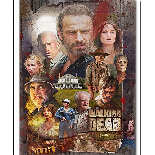 NFRAZ Quadratbohrer, 5D-Diamantmalerei zum Selbermachen, TV-Poster „The Walking Dead“, Diamantstickerei, Ballon, Wanddekoration, Kindergeschenk, 30 x 40 cm NFRAZ Quadratbohrer, 5D-Diamantmalerei zum Selbermachen, TV-Poster „The Walking Dead“, Diamantstickerei, Ballon, Wanddekoration, Kindergeschenk, 30 x 40 cm von NFRAZ