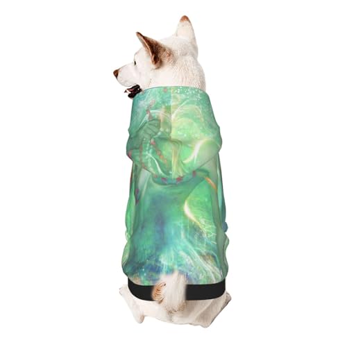 Sommer-Meerjungfrau-Hunde-Kapuzenpullover für kleine Hunde, elastischer Stoff, weich und warm für das Tier und einfach zu tragen von NGANOH