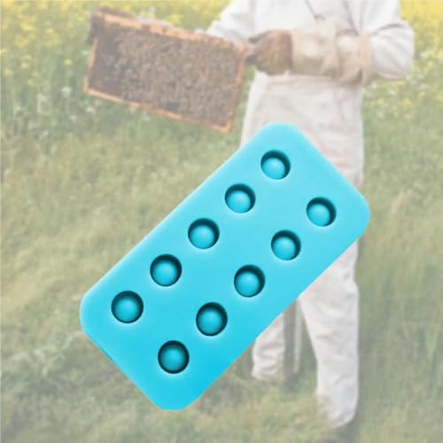 4Pcs Wachs Königin Pfropf Tassen Silikon Form Kompakte Wiederverwendbare Bienenwachs Maker Werkzeug Bee Zelle Tasse Form Ausrüstung(Blue) von NGBFF
