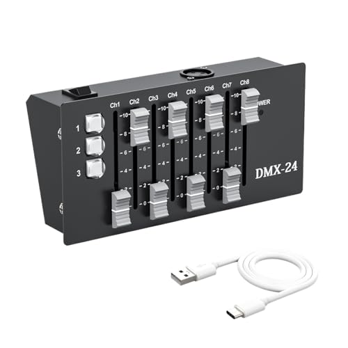 DMX Controller, 24CH DMX Konsole DMX Controller 24-Weg Konsole Mit Batterie 5V 3PCS Licht Tasten 8PCS Fader for live Konzerte KTV DJs Clubs DMX Controller, 24CH DMX Konsole DMX Controller 24-Weg Konsole Mit Batterie 5V 3PCS Licht Tasten 8PCS Fader for live Konzerte KTV DJs Clubs von NGBFF