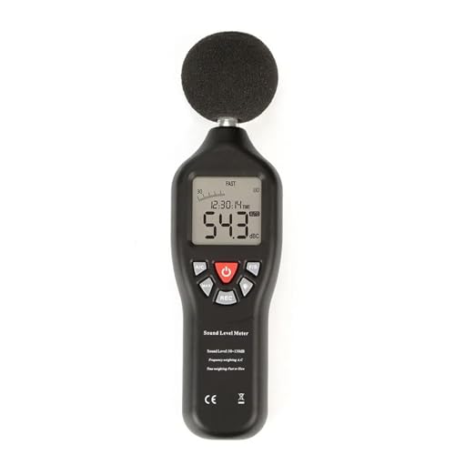 Dezibel Messgerät, Handheld-Geräuschdetektor mit automatischer Reichweite, digitaler Schallpegelmesser, tragbares Präziss-Geräuschmessgerät, Werkzeug von NGBFF