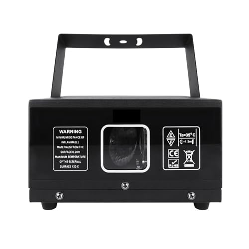 Disco Licht, Wasserdichter 3-W-DJ-Himmellichtor DMX-DJ-Partylicht RGB for Innen- und Außengarten-Sta-Licht(Yellow Color) von NGBFF