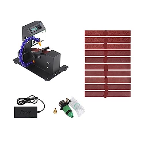 Haushalt Mini Wasser Schleifband Maschine Mini Elektrische Poliermaschine Messer Tisch Schleifpapier Band Schleifen Maschine(795 motor 1) von NGBFF