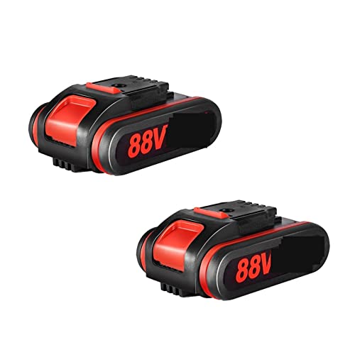 Heckenschere, 88VF1500mAh Wiederaufladbare Lithium-Ionen Batterie for Elektrische Säge Schlüssel Akku-säbelsäge for 36VF 48VF ​​88VF(2PCS Battery) von NGBFF