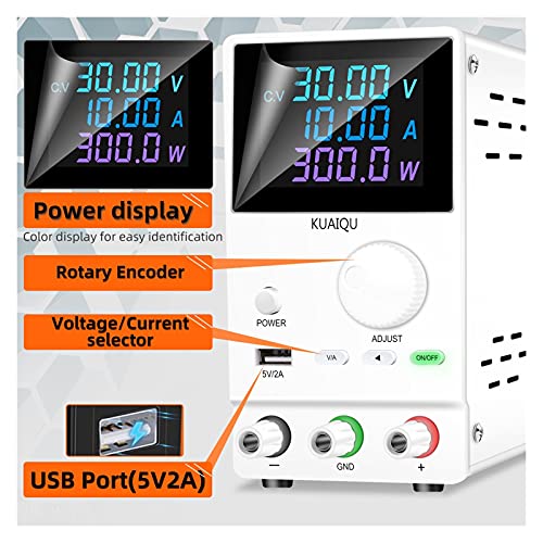 Labornetzgerät, Farbe DC Laborstromversorgung einstellbares Labor USB Bank Stromquelle 3 0V 10A. Änderungsspannung stabilisiert SPPS-A3010D.(WP SPPS-A3010D,220-V) von NGBFF