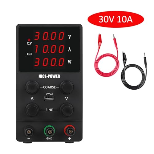 Labornetzgerät, USB DC. Labor 6. 0V 5A. Regulierte Laborstromversorgung einstellbar 3 0V 10A. Spannungsregler Stabilisator Switching Bank Source(Brown) von NGBFF