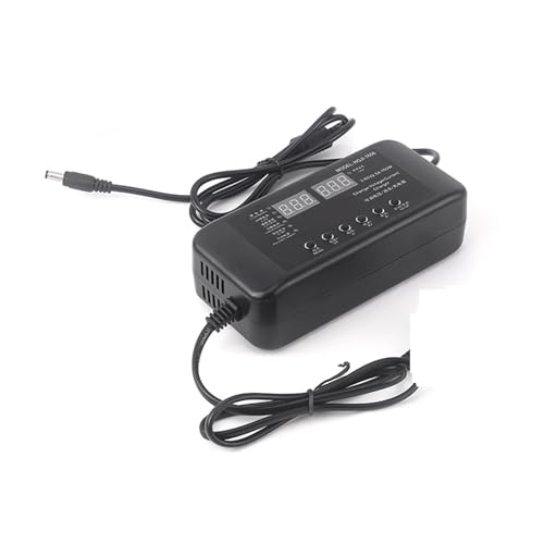Ladestation Mehrere Geräte, Einstellbares Netzteil-Ladegerät 3V-60V 150W mit Display-Ladegerät 2,8V 14V 28V 36V 48V 56V 60V Li-Ionen-Akku-Ladegerät von NGBFF