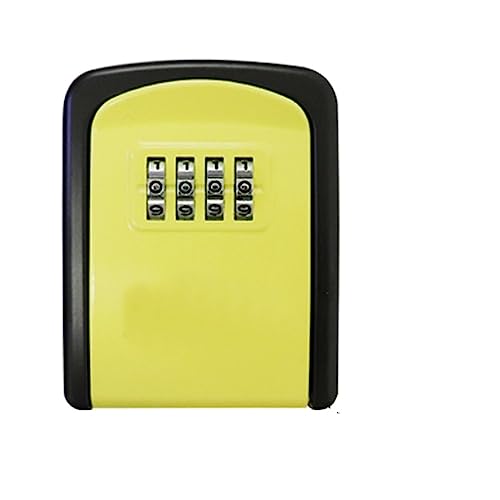 Mini Tresor, Mini-Schlüsselkasten in einfarbiger Farbe, Passwortschloss, Tür, Katzenauge, Metall, for den Außenbereich, Wandmontage, Diebstahlschutz, for die Sicherheit zu Hause und im Innenbereich(5) von NGBFF