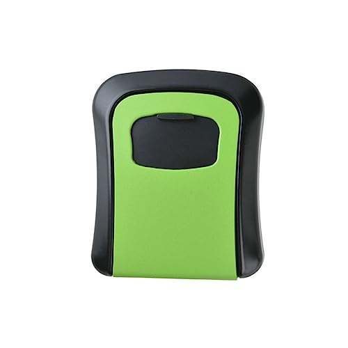Mini Tresor, Passwort-Schlüssel-Aufbewahrungs-Schließfach, sicherer wasserdichter 4-stelliger Kombinationsschlüsselkasten for die Wandinstallation for Zuhause im Freien(Green) von NGBFF