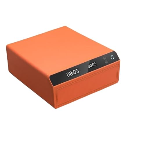 Mini Tresor, Safe for Den Haushalt, Kleine Leder-Schmuckschatulle, Intellinte Aufbewahrungsbox, Ganzstahl-Anti-Diebstahl-Finrabdruck-Schubladen-Safe von NGBFF