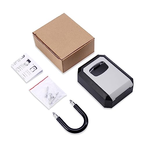 Mini Tresor, Schlüsselsafe for Den Außenbereich, 4-stellige Zahlenkombination, Wasserdichter Sicherheitsschlüssel-Aufbewahrungs-Schließkasten, Große Kapazität for Den Außenbereich, Schlüsselsafe(A2) Mini Tresor, Schlüsselsafe for Den Außenbereich, 4-stellige Zahlenkombination, Wasserdichter Sicherheitsschlüssel-Aufbewahrungs-Schließkasten, Große Kapazität for Den Außenbereich, Schlüsselsafe(A2) von NGBFF