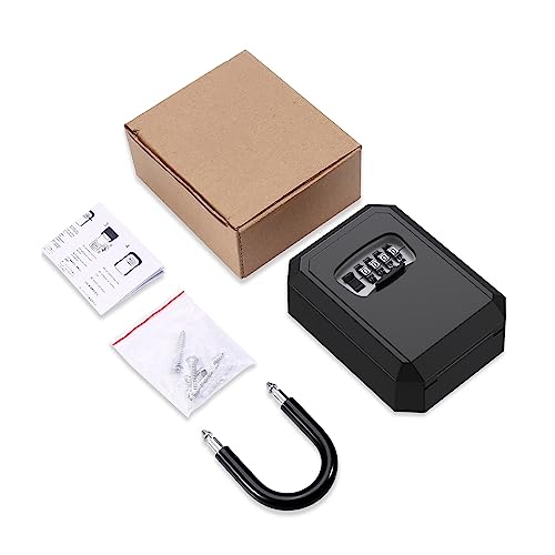 Mini Tresor, Schlüsselsafe for Den Außenbereich, 4-stellige Zahlenkombination, Wasserdichter Sicherheitsschlüssel-Aufbewahrungs-Schließkasten, Große Kapazität for Den Außenbereich, Schlüsselsafe(A1) Mini Tresor, Schlüsselsafe for Den Außenbereich, 4-stellige Zahlenkombination, Wasserdichter Sicherheitsschlüssel-Aufbewahrungs-Schließkasten, Große Kapazität for Den Außenbereich, Schlüsselsafe(A1) von NGBFF