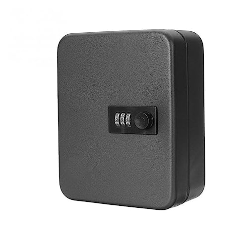 Mini Tresor, Schlüsselsafe for Zuhause, Zahlenschloss, Abschließbar, Metall, Passwort, Büro, Wandmontage, Schlüssel, Passwort-Safe-Organizer(Noir) von NGBFF