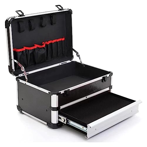 Mini Tresor, Schubladenbox, Aluminiumlegierung, Werkzeugkasten, stoßfest, Werkzeugkoffer, Haushalts-Werkzeugkasten, Akten-Hardware-Teile-Aufbewahrungskoffer, mehrschichtig von NGBFF