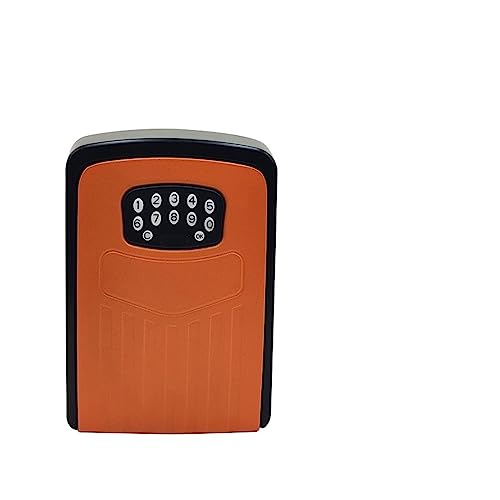 Mini Tresor, Tuya Smart Home Schlüssel Lagerung Geheimnis Box APP Entsperren Sicherheit Code Lock wasserdichte Wand Halterung Schlüssel Safe(Orange A) von NGBFF