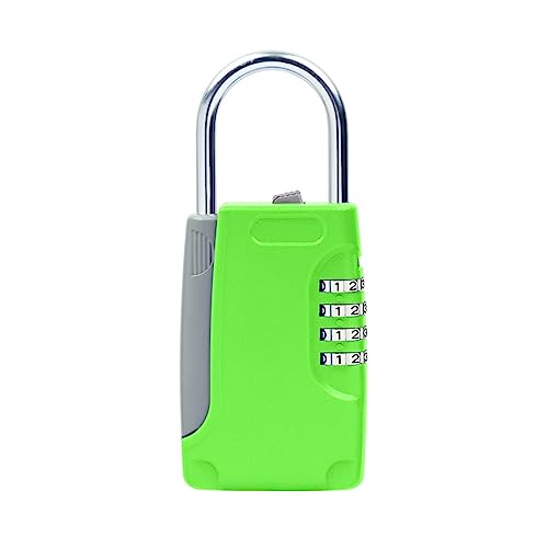 Mini Tresor, Versteckter Schlüsselsafe, Zahlenschloss mit 4 digitalen Passwörtern und Haken, Mini-Geheimbox aus Metall for Zuhause, Villa, Wohnwagen(Green) von NGBFF