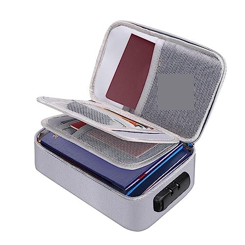 Mini Tresor, Wichtiger Dokumentenhalter, mehrere Schichten, feuerfeste Dokumentenbox, Aufbewahrungszubehör, sichere Aktentasche for Bargeld, Papierkram, Karten Mini Tresor, Wichtiger Dokumentenhalter, mehrere Schichten, feuerfeste Dokumentenbox, Aufbewahrungszubehör, sichere Aktentasche for Bargeld, Papierkram, Karten von NGBFF