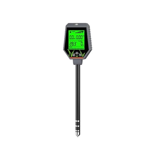NGBFF Bodentester, 6 in 1 LCD Bodentester PH Meter Blumenpflanzen Anbau Gartenarbeit Feuchtigkeitsmonitor von NGBFF