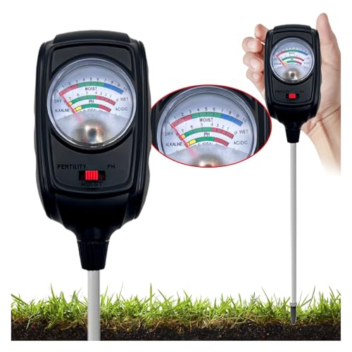NGBFF Bodentester, Bodentester, Bodenfeuchtigkeits-/Fruchtbarkeits-/pH-Tester for Gartennährstoffe, Rasen, Gartenarbeit, Landwirtschaft von NGBFF