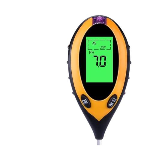 NGBFF Bodentester, Pflanze Erde Boden PH Feuchtigkeit Licht Meter Thermometer Temperatur Sonnenlicht Tester for Gartenarbeit von NGBFF