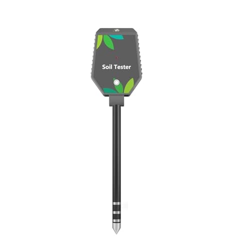 NGBFF Bodentester, Professionelles Boden-PH-Meter PH EC Fruchtbarkeitssalztester Monitor Smart Light Luftfeuchtigkeitsdetektor von NGBFF