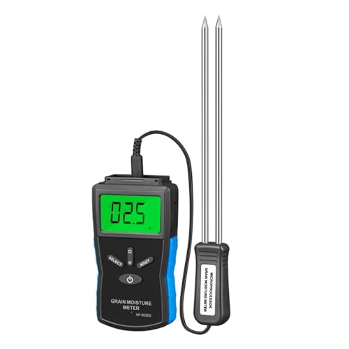 NGBFF Digitales Getreide-Feuchtigkeitsmessgerät HP-8032G, 2~30% LCD-Display, Feuchtigkeitstester, enthält Weizen, Holz, Mais, Reis, Test, tragbares Hygrometer von NGBFF