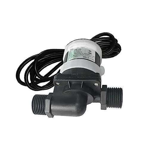 NGBFF JT-750D DC 12V Wasserpumpe Bürstenloser Motor Pumpe 1/2'' 5/8'' Gewinde Max 7M 900L/H Ultra-leise Auto Waschen Gardon mit Pumpe(6-12V JT-750D5) von NGBFF