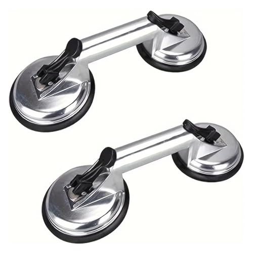 Saugheber für Fliesen, 1 Stück Glas-Saugnapf, Aluminium-Hochleistungs-Vakuumheber, Doppelgreifer-Saugerplatte Saugheber für Fliesen, 1 Stück Glas-Saugnapf, Aluminium-Hochleistungs-Vakuumheber, Doppelgreifer-Saugerplatte von NGBFF