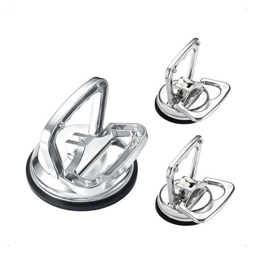 Saugheber für Fliesen, 3 Stück Dellenzieher, Auto-Dellenentferner, silberner Glas-Saugnapf, robuster Aluminium-Vakuum Saugheber für Fliesen, 3 Stück Dellenzieher, Auto-Dellenentferner, silberner Glas-Saugnapf, robuster Aluminium-Vakuum von NGBFF