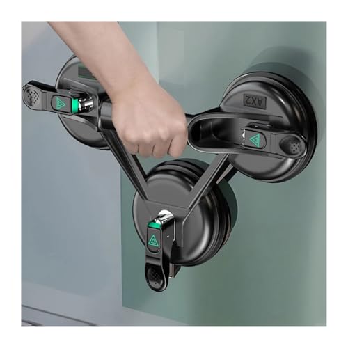 Saugheber für Fliesen, Glas-Saugnapf, leistungsstarkes, robustes Sauggerät for Porzellanfliesen, fest installiert(Three Claws) von NGBFF