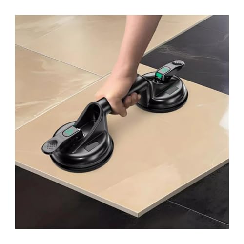 Saugheber für Fliesen, Glas-Saugnapf, leistungsstarkes, robustes Sauggerät for Porzellanfliesen, fest installiert(Two Claws) von NGBFF