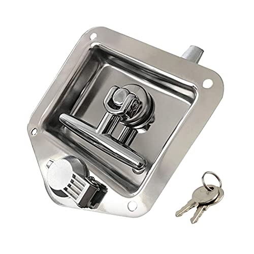 Wohnmobil Zubehör, 1 Stück RV Yacht Türschloss Zubehör Edelstahl Toolbox Lock T-Toolbox Lock for Caravan Truck RV von NGBFF