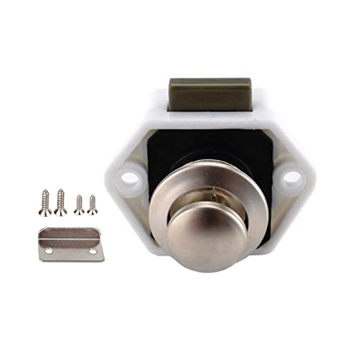 Wohnmobil Zubehör, Durchmesser 20mm for Camper Auto Push-Lock RV Caravan Boot Schublade for Latch Button Schlösser for Möbel Hardware E8BC(W) von NGBFF