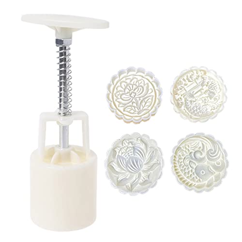 100 g Mondkuchenformen & Karpfenförmige Handdruck-Dekorationsgerät für Küche Mitte Herbst Backformen von NGCG