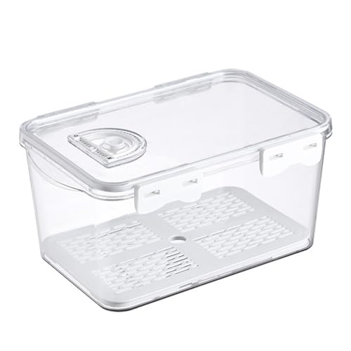 Große Kapazität Kühlschrank Aufbewahrungsbox mit Ablaufkorb, effiziente Lebensmittelkonservierungsbox für Küche und Restaurant, praktische Box von NGCG