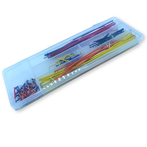 NGEN Boxed 140 Breadboard Connectors Preformed Breadboard Jumper Wires Kit in 14 Lengths and 9 Colors with a Storage Box NGEN Boxed 140 Breadboard Connectors Preformed Breadboard Jumper Wires Kit in 14 Lengths and 9 Colors with a Storage Box von NGEN
