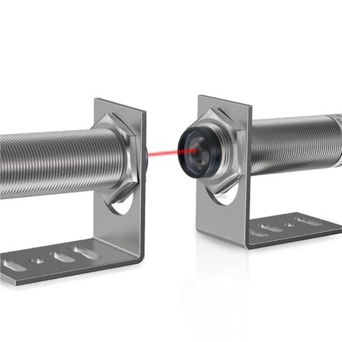 1 stücke Laser Sensor Durch-strahl M12 Serie 10-30V NPN PNP Sichtbar Spot 2mm Sensing Abstand 25M Einstellbar(NPN NO) von NGFPQQDDT