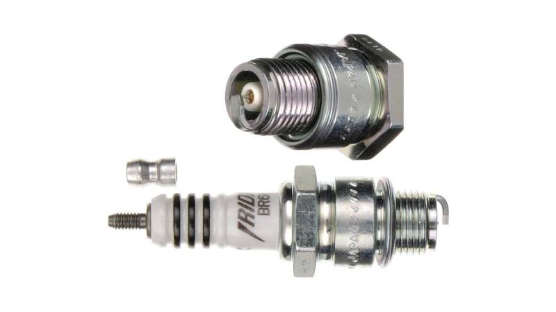 NGK Zündkerze BR6HIX, Iridium, Schlüsselweite 20, 8, Zündkerze Gruppe B, 14 mm Gewinde von NGK