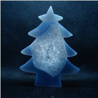 Unikat - Achat Baum 105x85x11mm 115G Natürlicher Weihnachtsbaum Kristall Schnitzerei Halbedelstein Grau Druzy Handmade von NGNGNCrystal