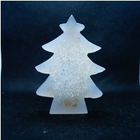 Unikat - Achat Baum 93x66x12mm 93G Natürlicher Spiritueller Weihnachtsbaum Kristall Schnitzerei Halbedelstein Grau Druzy Handmade von NGNGNCrystal