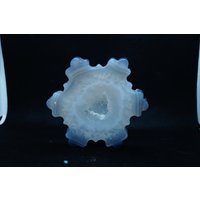 Unikat - Achat Schneeflocke 85x12mm Beruhigende Energie Natürliche Gemstoene Schnitzerei Unikat Chakra Heilung Wohndekoration Ornament von NGNGNCrystal