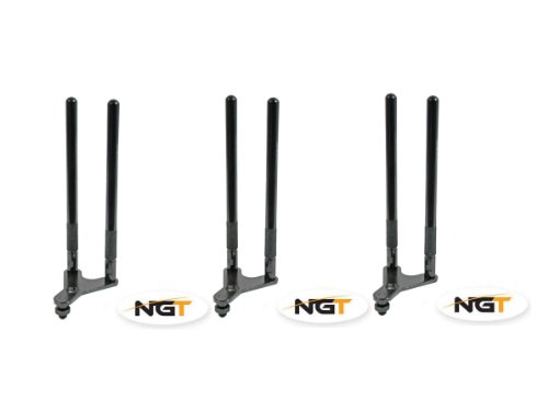 NGT Snag Bar Rutenhalter Black Pack of 3 von NGT