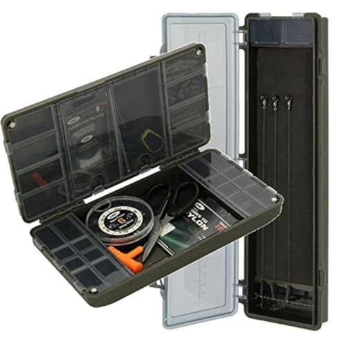 NGT Angelgerätebox System für Terminal Tackle + steifer Rig-Koffer Karpfen XPR 'leer' von NGT