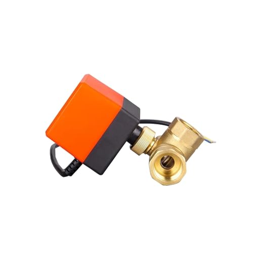 Kugelhahn 12-24V Messing Elektrische Gewinde Kugelhahn 2-Wege 3-Draht Magnetventil Wasser Mit Antrieb DN15/DN20/DN25/DN32 6N Dual Motor Druckrohrleitung(DN15,24V) von NGTFDCP