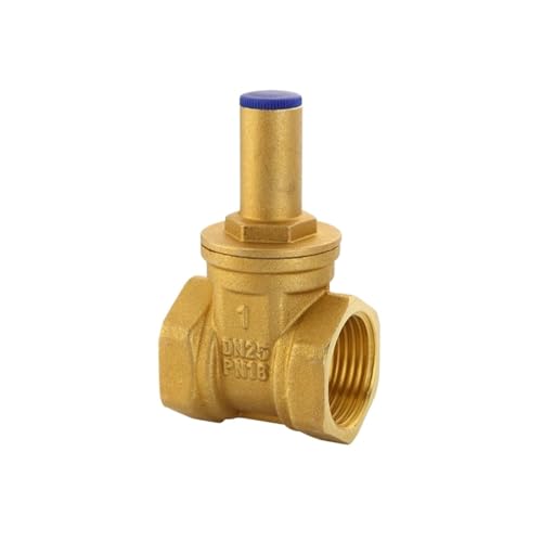 Kugelhahn 2 Stücke DN15 DN20 DN25 Messing Tor Ventil Mit Schloss Im Inneren Der Dreieck Schlüssel Wasser Rohr Meter Front Anti-diebstahl Druckrohrleitung(DN15) von NGTFDCP